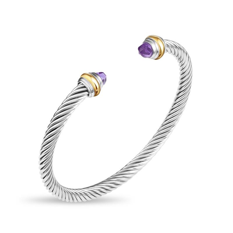 Purple Crystal Bangle
